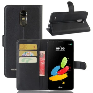 Für LG Q STYLUS+/STYLO 4 Flip Wallet Case/Cover/Kartenhalter Ständer Tasche - Bild 1 von 42