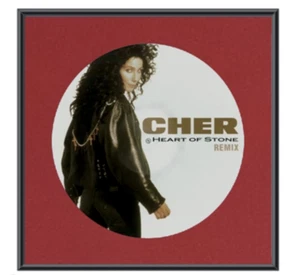 Picture Disc Display Wall Frame • 12" Vinyl LP Record • Black Wood w/ Mat Choice - Picture 1 of 3