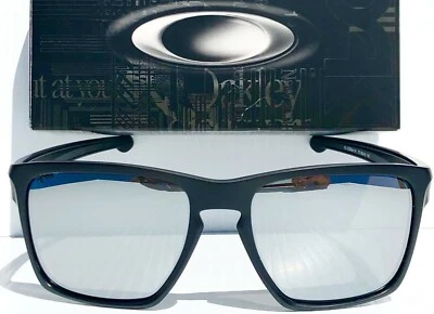 NEW* Oakley SLIVER XL Matte Black frame POLARIZED Galaxy Mirror Sunglass oo9341 - Image 1 of 4