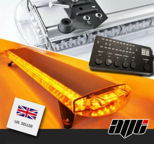 1200 mm 48" 4K Ultrabrite LED gelbe Lichtleiste Leuchtfeuer Gefahr Berge Fahrzeuge 12 V - Bild 1 von 5