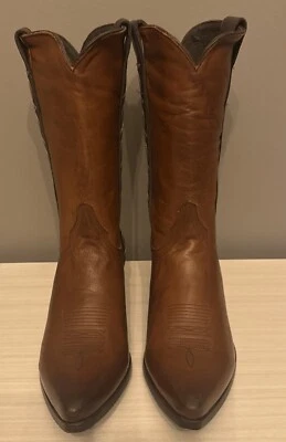 "Botas de cuero liso con estampado de serpiente OG by OLD GRINGO Vanya 11"" vaquera occidental talla 10" Foto 1 de 4