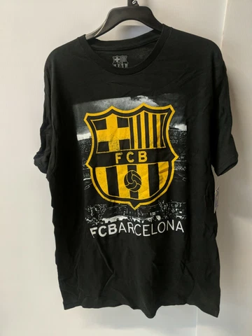 FC Barcelona Futbol Soccer Shirt large logo size L black ~ bag366 Cover