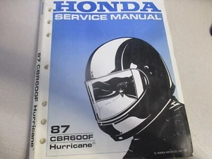 Honda Factory Service Repair Shop Manual 1987 CBR600F Hurricane 61MN400 - Bild 1 von 6