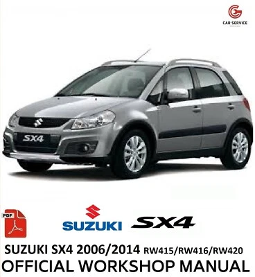 SUZUKI SX4 2006/2014 WORKSHOP MANUAL REPAIR SERVICE WIRING DIAGRAMS - ENG - Image 1 of 4