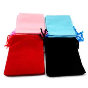 50x Samt Geschenkbeutel Schmucksäckchen Süßigkeitentüten Kosmetik Tasche - Bild 1 von 10
