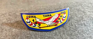 F5 30 BSA OA Scouts EGWA TAWA DEE 129 NECKERCHIEF SLIDE - 1978 - ONLY 50 MADE!! - Picture 1 of 3