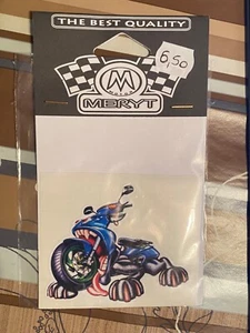 AUTOCOLLANT STICKERS VOITURE AUTO QUAD SCOOTER VÉLO 10 CM SCOOT EN RAGE - Picture 1 of 1