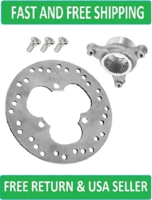 Rotor de disco de freno trasero con brida de buje para Honda TRX450R arranque en marcha 2006 2007-2009 Foto 1 de 4