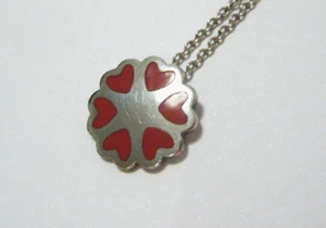 Tiffany & Co Silver Paloma Picasso Crown of Hearts Pendant 16" Necklace Cluster - Picture 1 of 6