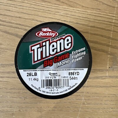 Berkley Trilene Big Game Mono Green 25 LB 595YD Line BGQS25C-22 - Image 1 of 2