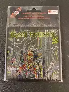 IRON MAIDEN SOMEWHERE BACK IN TIME WOVEN SEW ON PACKED PATCH OFFICIAL ITEM - Picture 1 of 8