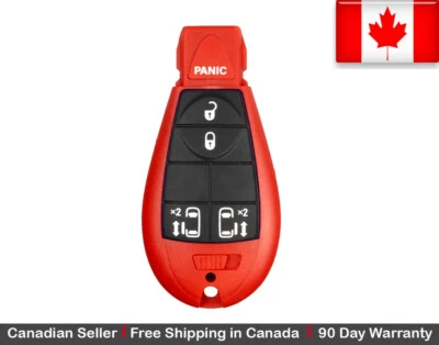 1x Red New Replacement Keyless Entry Key Fob Remote For Chrysler Dodge Caravan. — 第 1/2 张图片