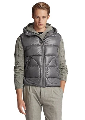 Ralph Lauren 紫色标签 Mackay 730 羽绒连帽松饼背心夹克全新 795 美元 — 第 1/4 张图片