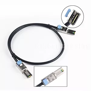 New External Multila Mini SAS SFF-8088 to SFF-8088 Cable Mini SAS 26P 3FT 1M - Picture 1 of 7