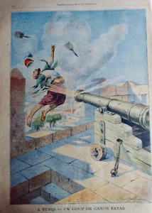 1908 Execution Tunis Canon 1 Old Journal - Picture 1 of 1