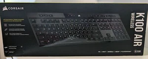 CORSAIR - K100 Air Wireless Full-Size Bluetooth Mechanical Gaming Keyboard - NEW - Photo 1/4