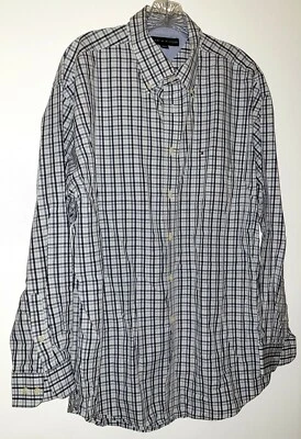 Camisa xadrez azul/cinza manga longa Tommy Hilfiger xadrez GG nova sem etiquetas - Imagem 1 de 2