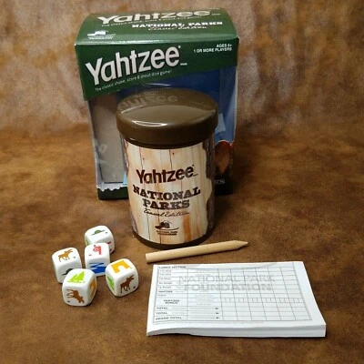 2005 Yahtzee National Parks Travel Edition Dice Game by Hasbro USAopoly - Image 1 of 4