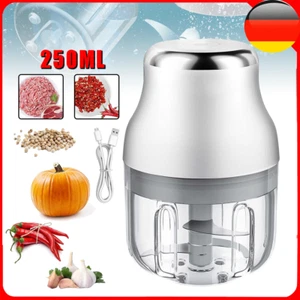 250ml Elektrisch Zerkleinerer Gemüseschneider Universal Multi Zwiebelhacker USB - Bild 1 von 18