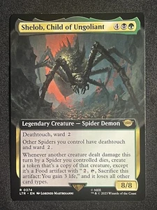 MTG Shelob, Child of Ungoliant The Lord of the Rings 0374 EXTENDED ART - Picture 1 of 2