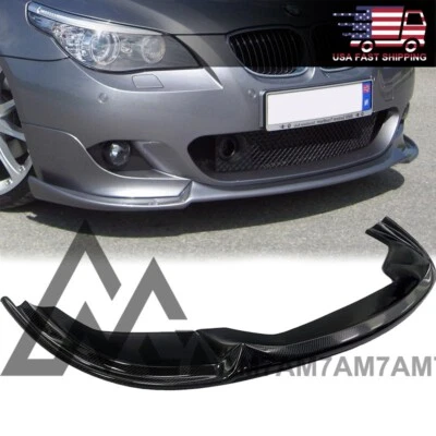 Alerón labial delantero de fibra de carbono estilo HG para BMW E60 E61 M 2004-2010 Tech Foto 1 de 4