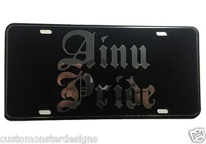 Placa de matrícula Ainu Pride todas las opciones de placa de espejo y cromo y vinilo regular - Imagen 1 de 2