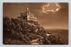 Holyoke Massachusetts Mt. Tom Moonlight View Postcard - Picture 1 of 2