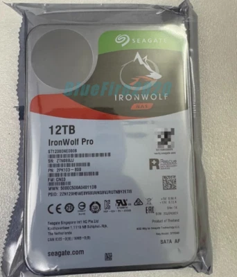 Seagate ST12000NE0008 IronWolf Pro 12TB 7200RPM SATA 6Gbs 3.5" 256MB NAS HDD - Image 1 of 2