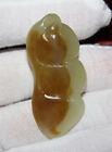 Delicately Chinese Hand Carved Hetian Jade Stone Pendant Lentils 23805-1