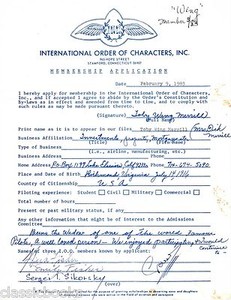 Toby Wing, Sergei Sikorsky & Herbert O. Fisher Signed Document With  COA