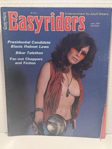 Easyriders June 1976 Vintage Motorcycle Magazine David Mann Centerfold Intact - Picture 1 of 7