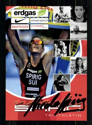 Nicole Spirig Autogrammkarte Originial Signiert Triathlon + A 246271 - Bild 1 von 2