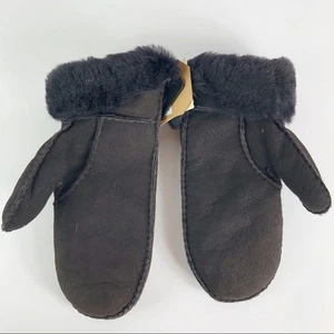 FALL21 Modena NWT Genuine Shearling Mittens S / M - Picture 1 of 4
