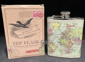 Fiaschetta - Il Mondo 6 oz. Fiaschetta Anca Acciaio Inox da Viaggio - Autostrade Commerciali - Foto 1 di 7