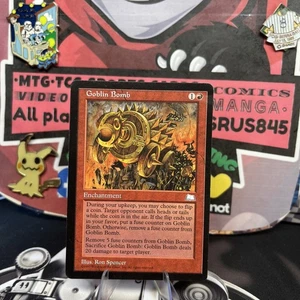 Magic the Gathering - Weatherlight Goblin Bomb 1997 Rare LP MTG RED ENCHANTMENT  - Picture 1 of 9