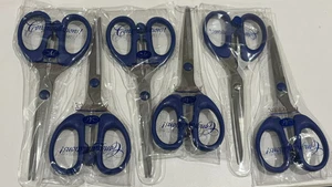 Creative Memories LOT Congratulations Scissors Straight Edge *6* Pair 2.5" Blade - Picture 1 of 1
