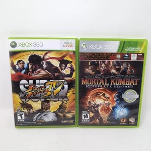 Mortal Kombat Complete Edition & Super Street fighter IV 4 (Xbox 360 Lot Bundle) - Picture 1 of 8
