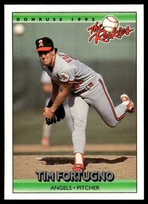 1992 Donruss The Rookies Tim Fortugno Rookie California Angels #38 - Image 1 of 2