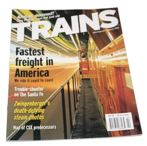 Trains Magazine February 2003 Amtrak Doomed Fastest Freight In America Santa Fe - Picture 1 of 1