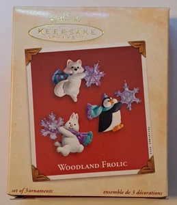 Hallmark 2002 ricordo ornamento "Woodland Frolic" - Foto 1 di 2