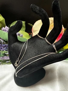 Fine Italian 925 Sterling Silver 29" Box Chain Vintage Necklace - Picture 1 of 13