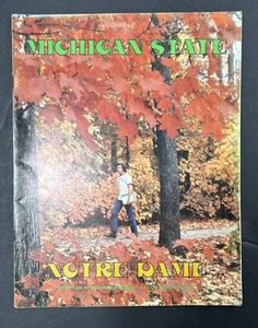 1974 Michigan State v Notre Dame Football Program 10/5 Spartan Stm - Picture 1 of 7