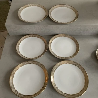 Winterling Marktleuthen Bavaria Kuchenteller Teller Goldrand - Bild 1 von 3