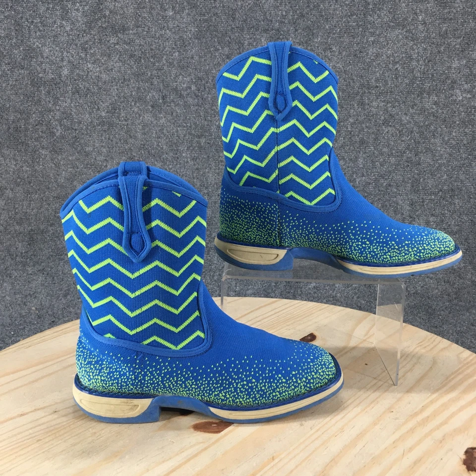Laredo Boots Children 4 Ziggy Cowboy Blue Pull On Comfort Casual Mid-Calf LV2407 - Image 1 of 4