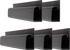 Cable Management Kit - 5-Pack 16-Inch J Channel Wire 5 x 16", Black - Picture 1 of 5