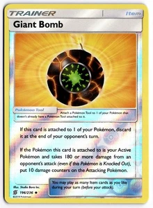 Pokemon TCG Giant Bomb 196/236 SM - Unified Minds Uncommon Reverse Holo - Picture 1 of 1