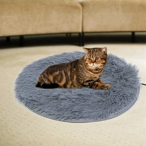 USB Pet Heating Pad Year-Round Warm Mat For Cats Dogs Silver Gray - Picture 1 of 12