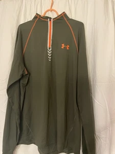 Under Armour Herren NFL Combine Authentic Quarter Zip Pullover XL Grün - Bild 1 von 6