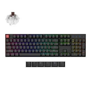K10 Full Size Layout Bluetooth Wireless/USB Wired Mechanical Gaming Keyboard ... - Picture 1 of 8