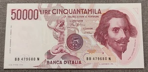 50000 lire Bernini 1° Type Letter B 1985 Spl - Picture 1 of 3